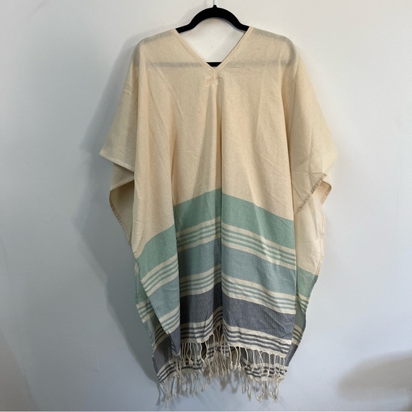 Tribe Alive Boho Stripe Poncho Swim Cover - Picture 11 of 12